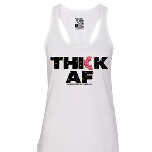 Women's "Thick AF" racerback tank